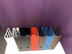 7 X Vintage Oxford DecoFile File Plastic Organize Magazine Holders Top Condition