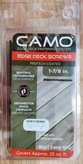 CAMO 345120 Hidden Deck Fasteners 1-7/8″ #7 100 Count Coated Trimhead Deck Screw