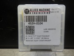 AMEC #2 T-A 1-1/8″ GEN2 Cobalt Drill Inserts QTY2 452H-0104 (LOC280)