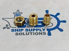 Brass Male Hex Nipple Adapter Threaded Pipe Fitting Connector BSP/NPT (Set of 4)