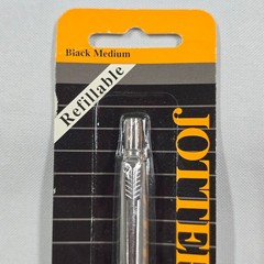 Parker Jotter Ball Pen Black Medium Ink Refillable Lifetime Guaranteed New NOS
