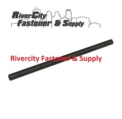 (6) M10-1.25 or 10mm or M10 or 10 millimeter Fine thread all threaded rod Black