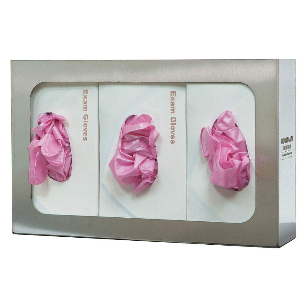 BOWMAN DISPENSERS GS-006 Glove Box Dispenser,3 Boxes 34GF01