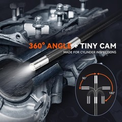 BestPrice 2-Way 360° Endoscope W/Light Industrial Articulating Borescope Camera