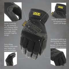 FastFit Work Gloves – Anti-Slip & Abrasion Resistant Heavy Duty Gloves – Touc…