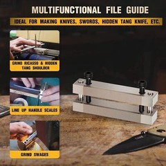 Hardened File Guide with Carbide Surface For Knife Making Knife Maker Tool 2”