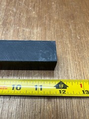 1″ Square X 11-3/4″ Black ABS Plastic Square Bar Stock USA Sealing PS-ABSB-132