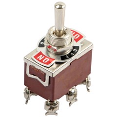 3pc 6Pin Heavy Duty Momentary DPDT ON/OFF/ON Toggle Switch 20A 125V Waterproof