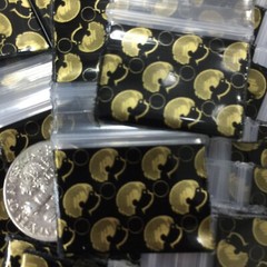 BaggiesSince1987 – 1034 Design Zip Bags Metallic Print Choose DSN, READ DETAILS