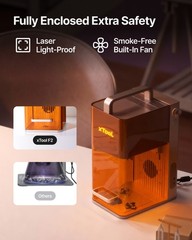 xTool F2 5W IR & 15W Diode Dual Laser Engraver, 6000mm/s Ultra Fast,3D