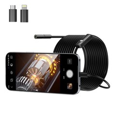 Borescope Camera with Light, 16.5ft Endoscope Inspection,Waterproof Snake Camera