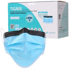 Disposable Face Masks with Nose Foam, 3-Ply by Vastmed