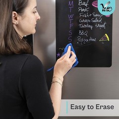12×8 Inch Frameless Magnetic Dry Erase Board – Perfect for Students & Parents