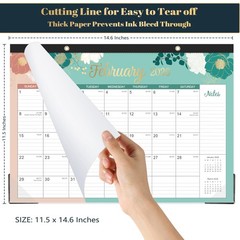 2026 Desk Wall Calendar Jan Dec 12 Months 15×12 Inch Planner Corner Protectors