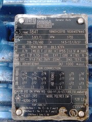 WEG 00518XT3E184T 3PH 1755 RPM 208-230/460 V 184T W21 Explosion Proof Motor