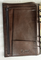 Gillio Firenze Compagna Personal 30mm Dark Brown Italian Leather Planner