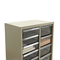 15 Drawers Vertical File Cabinet Office Storage Organizer Medium+Large Drawer