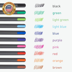 Pentonic Premium Ball Point Pen 1.0 Mm Medium Point, 10-Count, Assorted Colors |