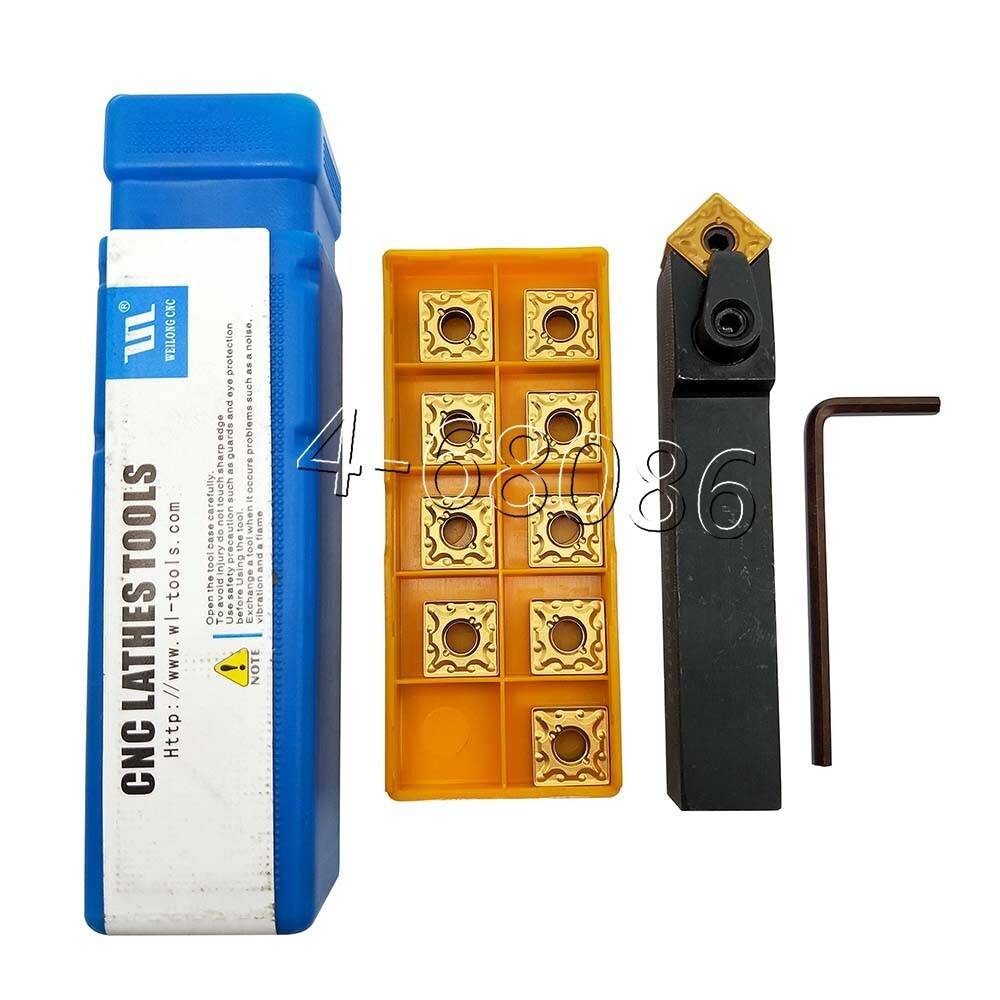 Lathe Turning Tool tool holder MSDNN1616H12 + 10pcs SNMG432 BP010 carbide insert
