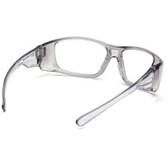 Pyramex Emerge Safety Glasses Readers Gray Frame Clear Full Magnifying Lens