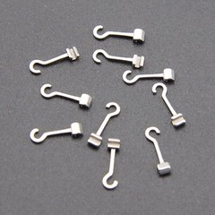 10 Pcs 1 Pack Dental Crimpable Hooks Size Long Curved Left Fix On Wires Hook