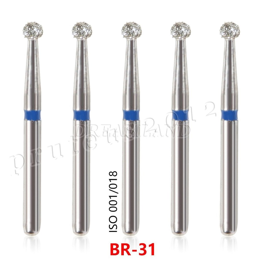 100 Types Dental FG Diamond Burs For High Speed Handpiece Friction Grip 50pcs
