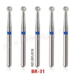 100 Types Dental FG Diamond Burs For High Speed Handpiece Friction Grip 50pcs