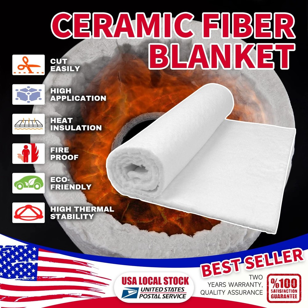Long Service Life 24″x48″ Ceramic Fiber for Industrial Duct Heat Insulation