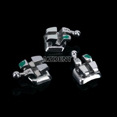 AZDENT Dental Orthodontic Brackets Braces MINI Roth.022 Hooks 345 MIM Monoblock