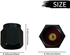 Finger Tire Valve Stem Caps Cover, 4 Pcs Metal Black Air V Color: Skull Finger