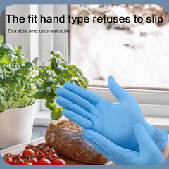 Disposable Nitrile Exam Gloves 100 Pack Medical Powder Latex Free Food Cleaning