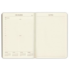Gallery Leather Daily Planner 2027, 12 Months, Desk Calendar Notebook, 8 x 5.5″