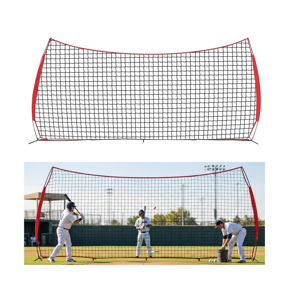 7x7ft/12x9ft/16x10ft/20x10ft Barricade Backstop Net, Sports Barrier Net, Mult…