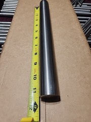 (Tag C64) 1.25″ Dia Titanium Round Rod x 11+” Inch Long 6AL4V-ELI Medical Grade
