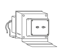 Detex Class 2 Transformer, 40 VA, Not Rated, 24V AC, 115V AC PP-5152-2 Detex