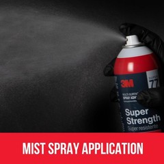 3M Super 77 Multi-Surface Spray Adhesive, 7.35 Oz., Low VOC, Quick Bond, Fast Dr