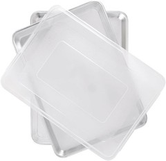 2-Pack Half Sheet Pans with Lids | USA-Made Aluminum Bakeware