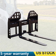 Pallet Fork 45″ Frame 4000LBS W/ 48″ Fork Blades for Loaders Tractors Skid Steer
