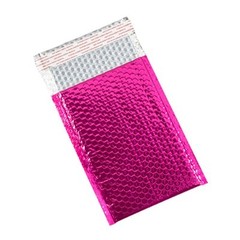 72 CASE Metallic Glamour PINK Bubble Mailers Envelopes Bags 7.5″ x 11″