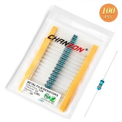 100pcs 1/4W 0.25W 3.3M Ohm 3m3 Metal Film Fixed Resistor 0.01 1 Tolerance