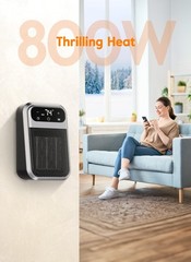 Givebest Cyber 800W Plug in Heater with ECO Mode Save Energy – Portable Outle…