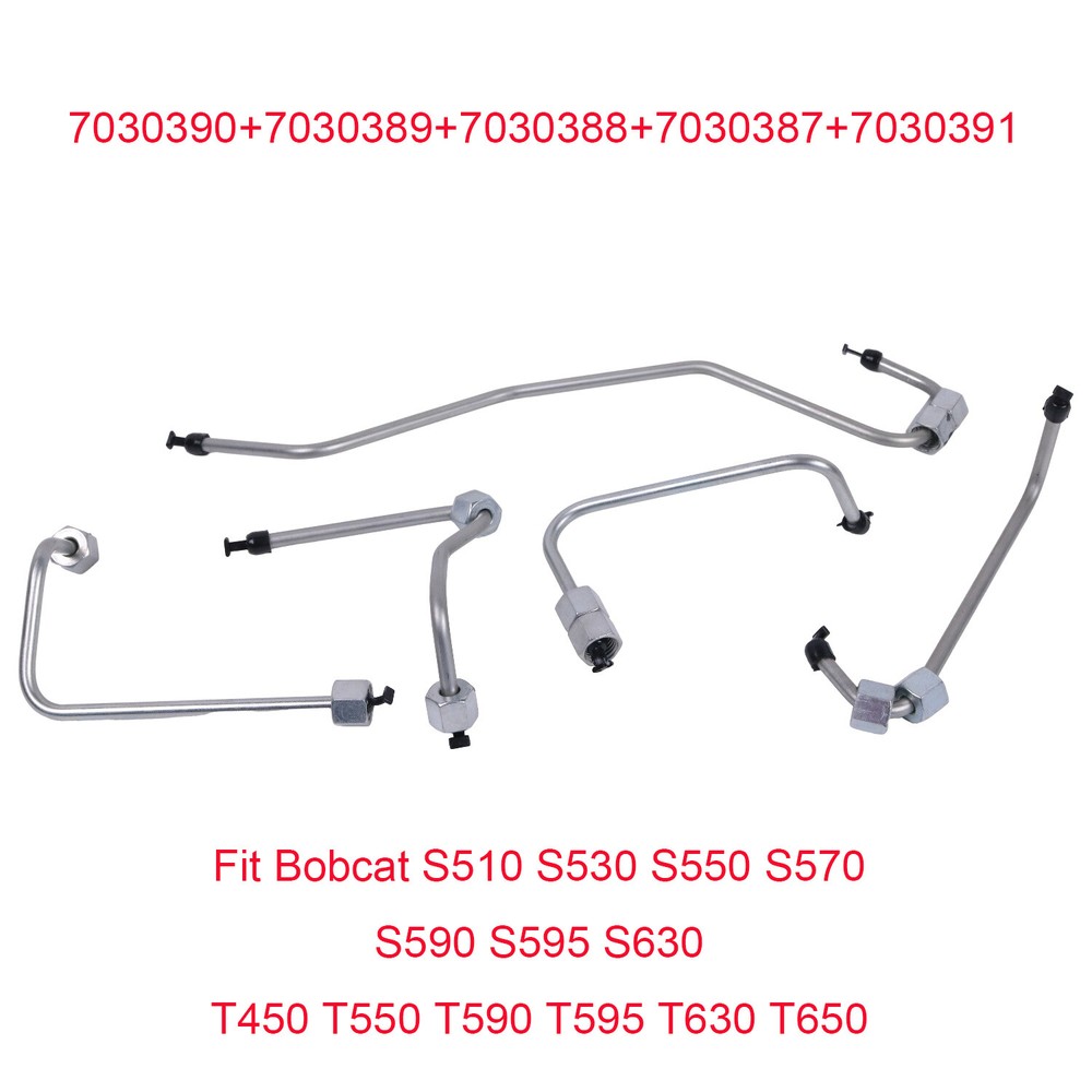 Fuel Tube Kit for Bobcat T450 T550 T590 T595 T630 T650 Compact Track Loader