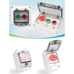Push Button Box Ip67 with Emergency Stop Button Lock Push Button Key Switch with