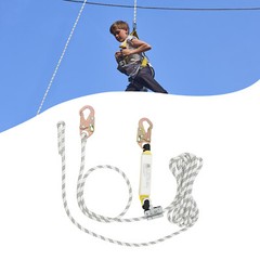 25ft Vertical Lifeline 3527.4lbs Lanyard Fall Arrester Protection Equipment Rope