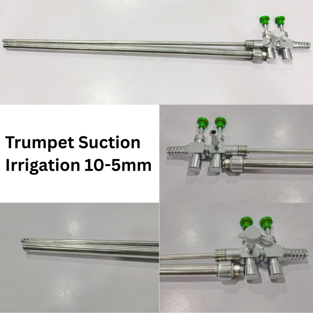 Laparoscopic Trumpet Suction Irrigation Cannula 10 – 5mm Instruments CE Approved