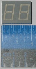 2 Digit / 2 Cathode Red 2.5 VDC 7 Segment LED Display – Two 0.57″ Digits