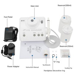 Dental Ultrasonic Scaler & 2 Bottles Fit EMS Cavitron SKYSEA / +Handpiece HW-3H