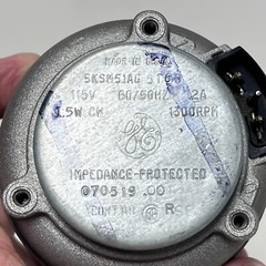 GE Refrigerator Condenser Fan Motor Complete 1300RPM Motor, Fan, and Brackets