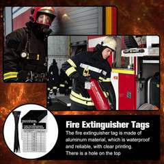 25 Sets of Weatherproof Aluminum Fire Extinguisher Inspection Tags 2026-2029