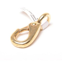 PEERLESS 3/8″ Fixed Eye Snap Hook Polished Brass 2-1/8″ Long #249B